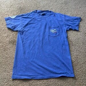 Blue 2014 SMU tee with comic book design